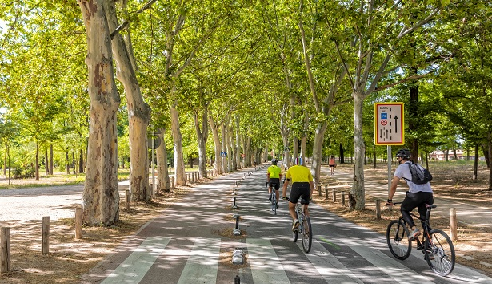 Ruta en bici por la Casa de Campo